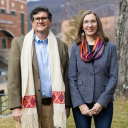 Dr. Paul Worley, professor and department chair of the Department of Languages, Literatures, and Cultures, and Dr. Melissa Birkhofer, visiting assistant professor in the Department of English